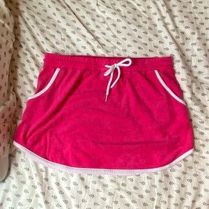 Pink Terry cloth Mini skirt